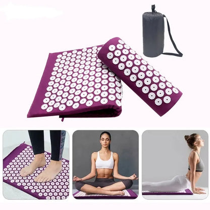 Acupressure Mat and Pillow Set