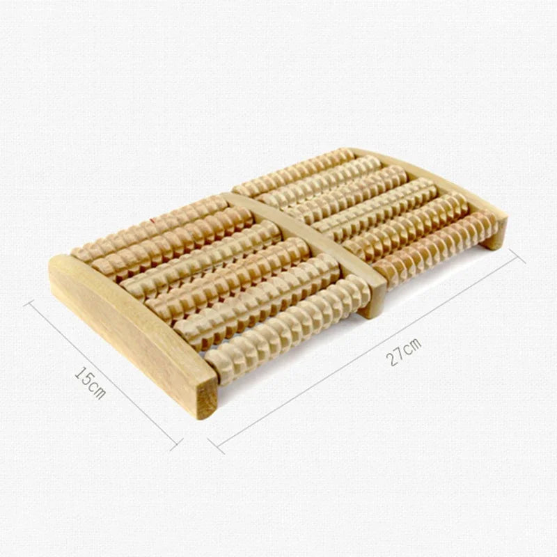 Wooden 6 Row Foot Massager