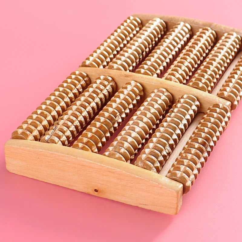 Wooden 6 Row Foot Massager