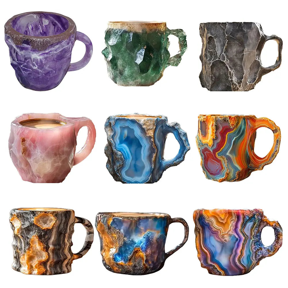 Mineral Colored Crystal Mug