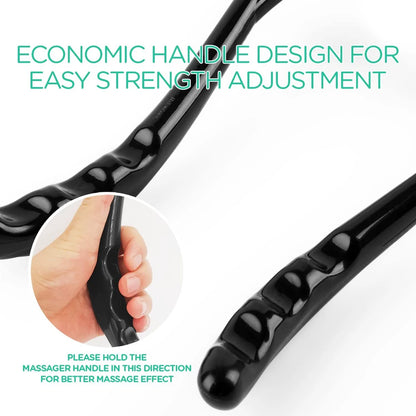 Handheld Neck Massager Roller - 2 Ball