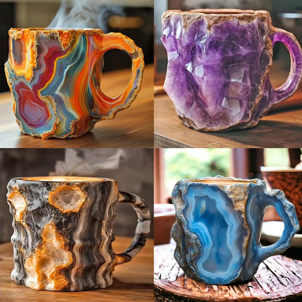 Mineral Colored Crystal Mug